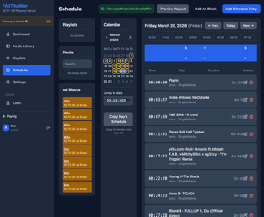 FASTbuilder Schedule