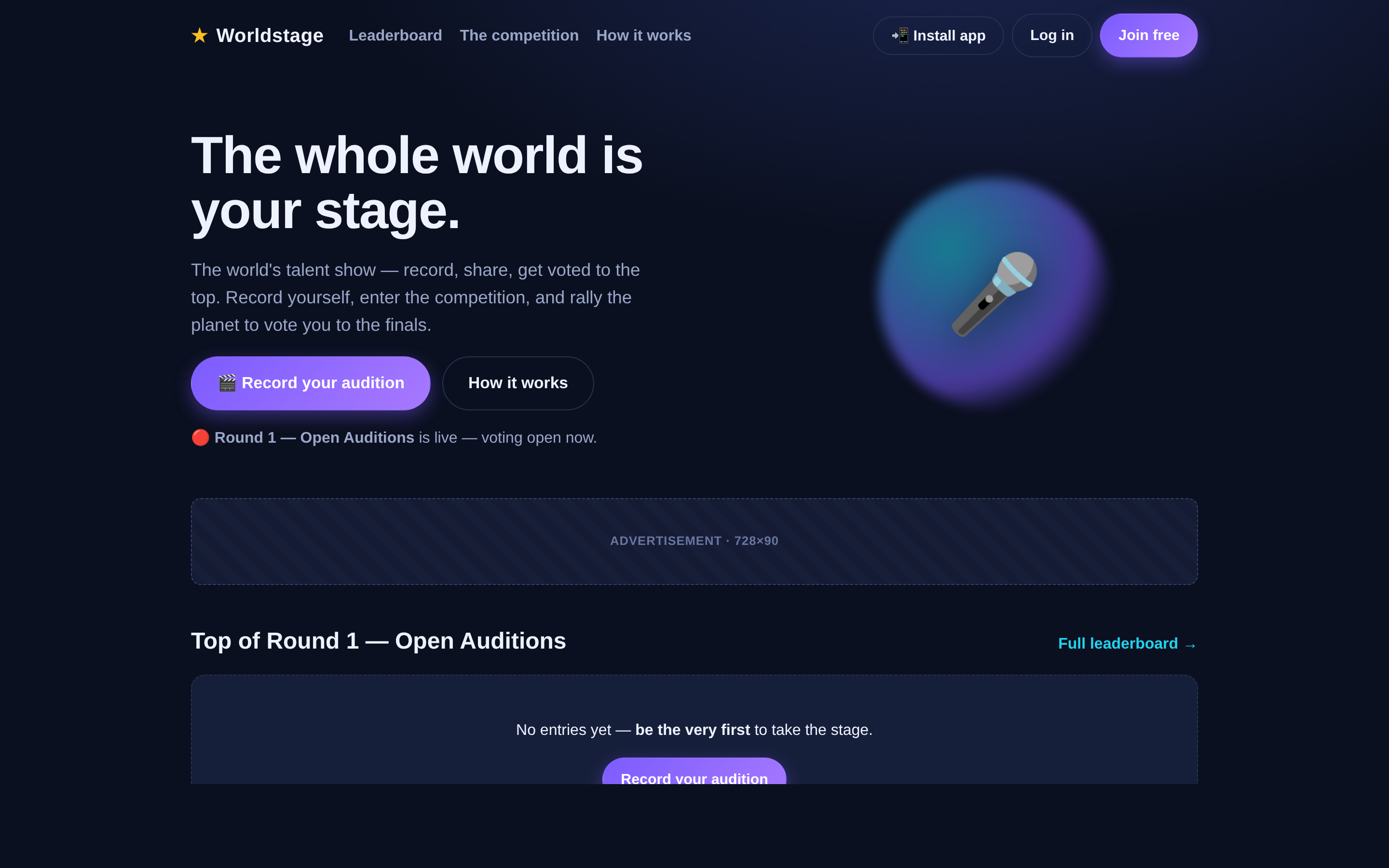 Worldstage — the world's talent show